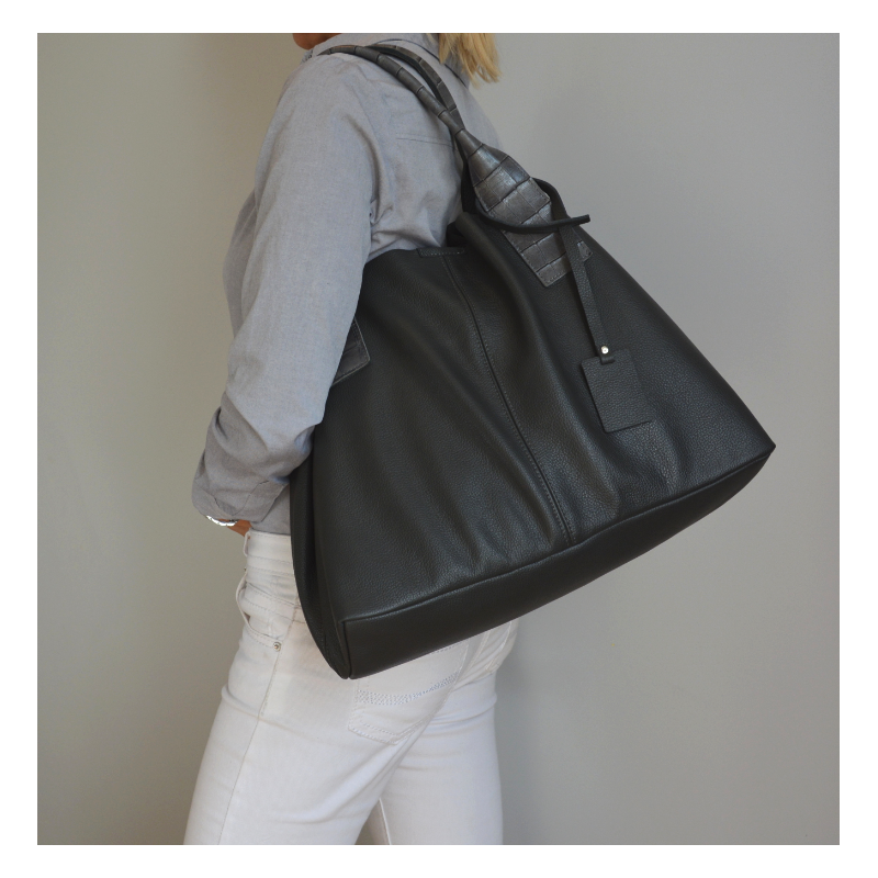 PETRA - damska torebka skórzana w rozmiarze XL - pojemna - wygodna -klasyczna - 30 KOLORÓW