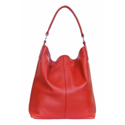 damska torebka skórzana HOBO w rozmiarze XL - KOLOR czerwony i inne