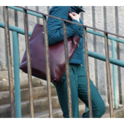NORA duża damska torba skórzana typu shopper