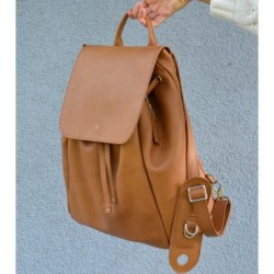 ANJA - plecak skórzany - KOLOR brązowy i 30 kolorów do wyboru
